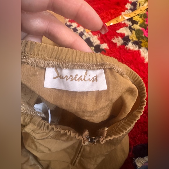 Y2K Vintage Khaki Asymmetrical Cargo Skirt Sz M - Picture 4 of 11